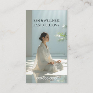 Tarjeta De Visita Meditación Zen
