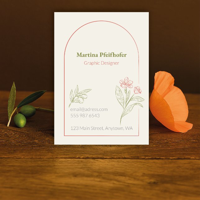 Tarjeta De Visita Mediterranean & Elegant (Subido por el creador)