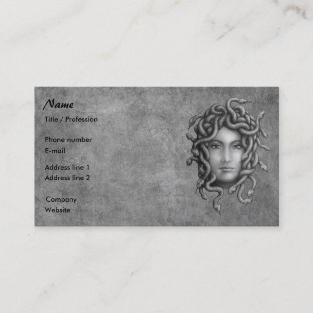 Tarjeta De Visita Medusa (Anverso)