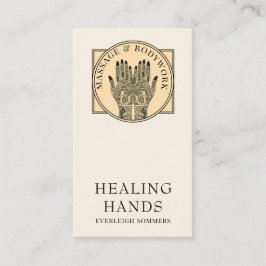 Tarjeta De Visita Mehndi Henna Massage Healing Arts Hands Business C