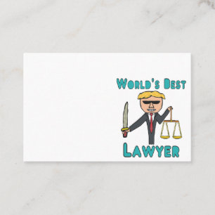 Tarjeta De Visita Mejor Abogado del Mundo