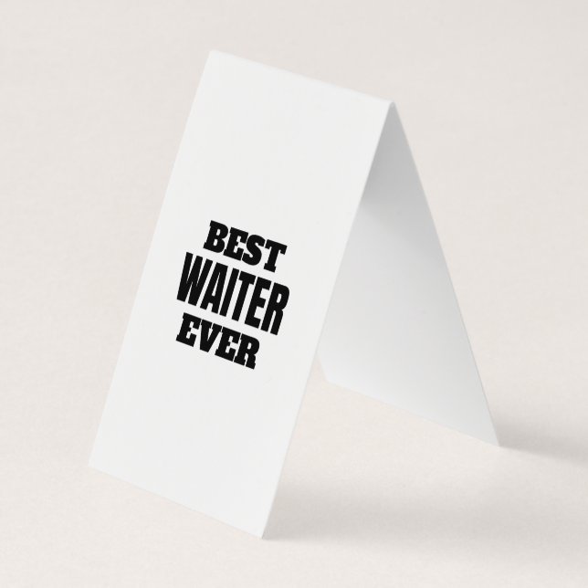 Tarjeta De Visita mejor camarero de todos los tiempos (Reverso)