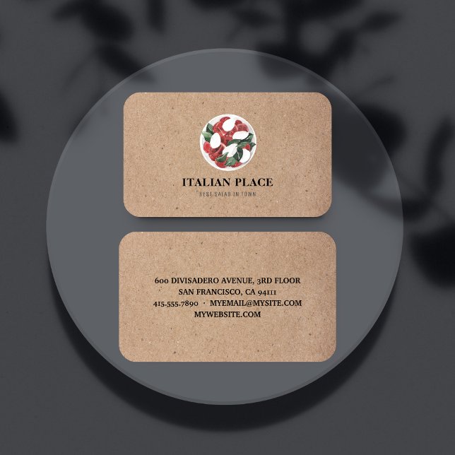 Tarjeta De Visita Mejor Ensalada Moderna En Profesionales Locales (Subido por el creador)