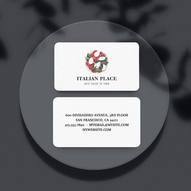 Tarjeta De Visita Mejor Ensalada Moderna En Profesionales Locales (Subido por el creador)