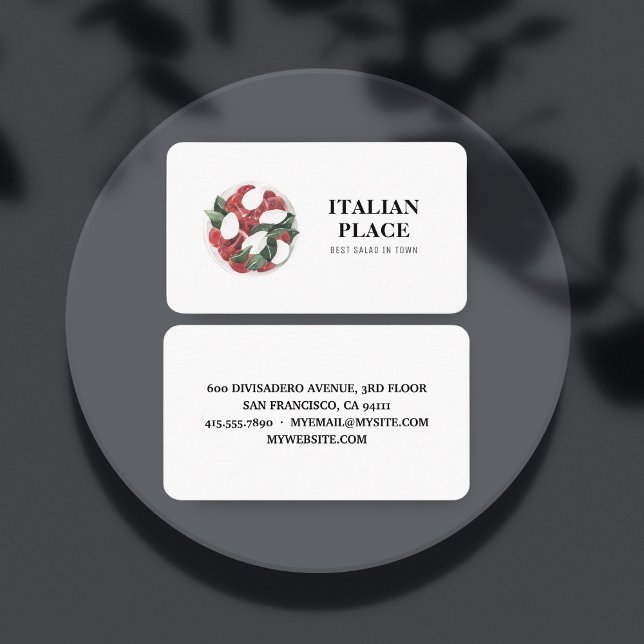 Tarjeta De Visita Mejor Ensalada Moderna En Profesionales Locales (Subido por el creador)