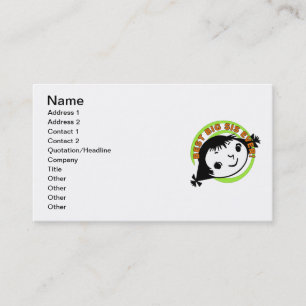 Tarjeta De Visita Mejor hermana grande retra nunca