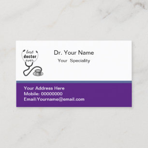 Tarjeta De Visita Mejor médico de todos los tiempos regalo para médi