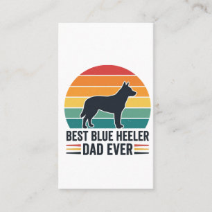 Tarjeta De Visita Mejor Papá Blue Heeler de Todos los Tiempos Diseño