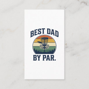 Tarjeta De Visita Mejor Papá Por Disco De Golf Par Disc Vintage Dise