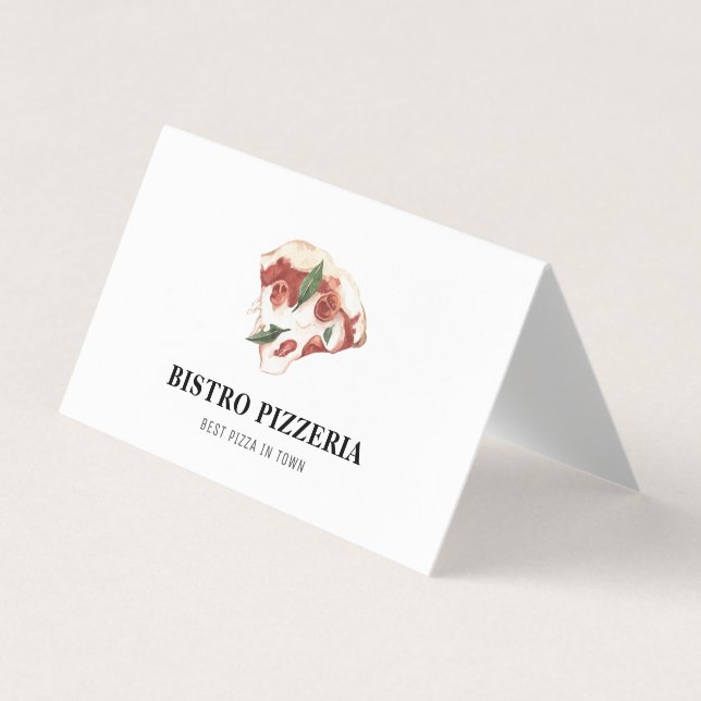 Tarjeta De Visita Mejor Pizza Moderna En Ciudad Profesional (Anverso)