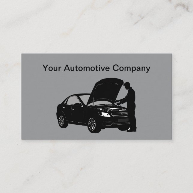 Tarjeta De Visita Mejor servicio de reparación de automóviles (Anverso)