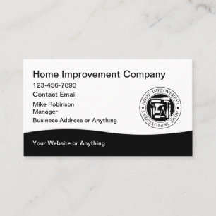 Tarjeta De Visita Mejora del Hogar Construcción Moderna
