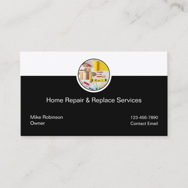Tarjeta De Visita Mejora Del Hogar Y Reparador (Anverso)