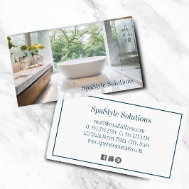 Tarjeta De Visita Mejoras del hogar para baños modernos y elegantes
