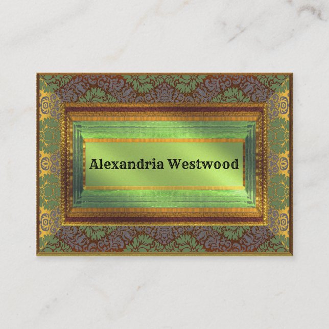 Tarjeta De Visita MeLarks Elegant Moda Classic Profesional (Anverso)