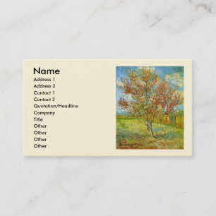 Tarjeta De Visita Melocotonero en flor de Vincent van Gogh