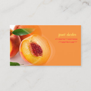 Tarjeta De Visita Melocotones prefectamente frescos