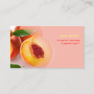 Tarjeta De Visita Melocotones prefectamente frescos