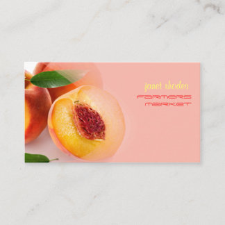 Tarjeta De Visita Melocotones prefectamente frescos