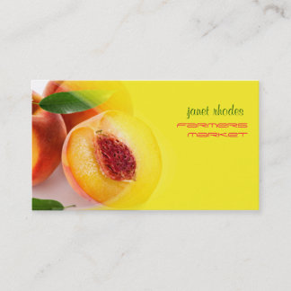 Tarjeta De Visita Melocotones preferentemente frescos