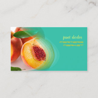 Tarjeta De Visita Melocotones preferentemente frescos