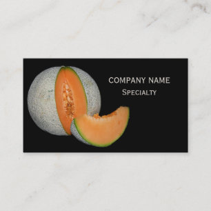 Tarjeta De Visita Melón Cantaloupe en rodajas