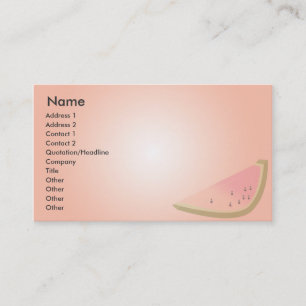 Tarjeta De Visita Melón - negocio