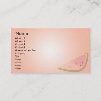Tarjeta De Visita Melón - negocio