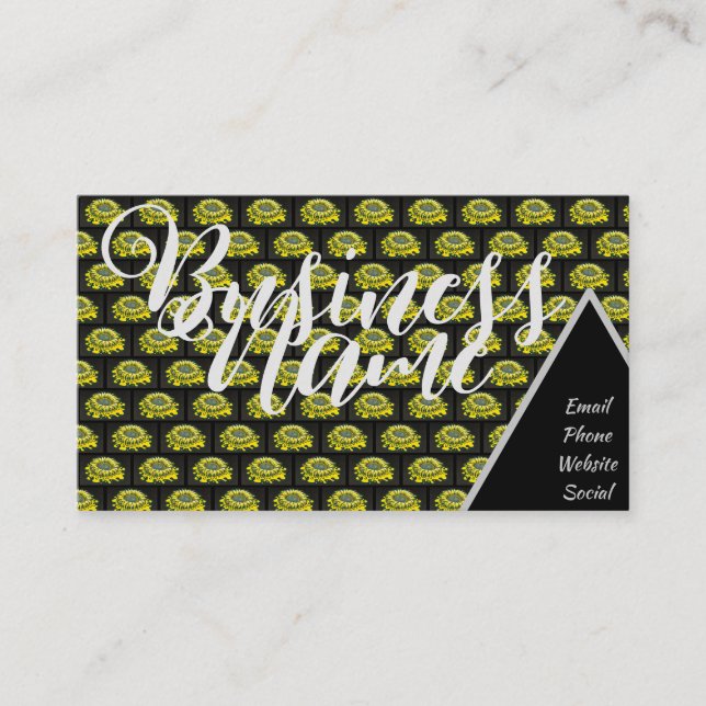 Tarjeta De Visita Melting Sunflower Luxe (Anverso)