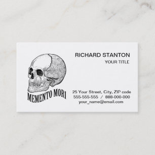 Tarjeta De Visita Memento mori