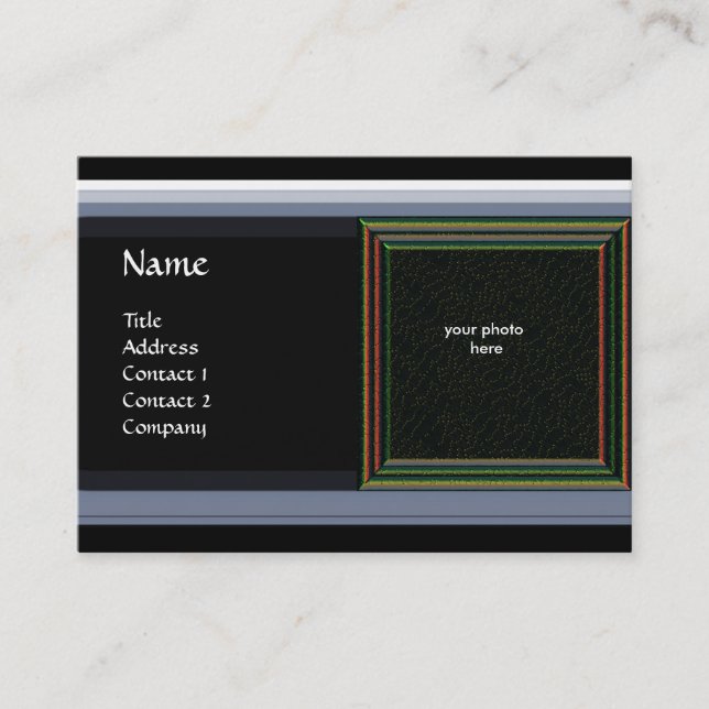 Tarjeta De Visita MEMORIA VIBRANTE DAMASK MONOGRAM Gem azul (Anverso)