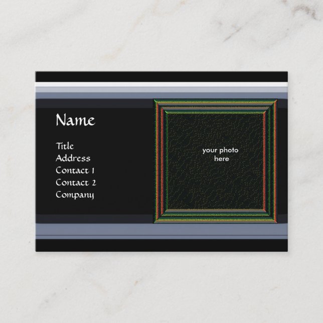 Tarjeta De Visita MEMORIA VIBRANTE MONOGRAM Gem violet (Anverso)