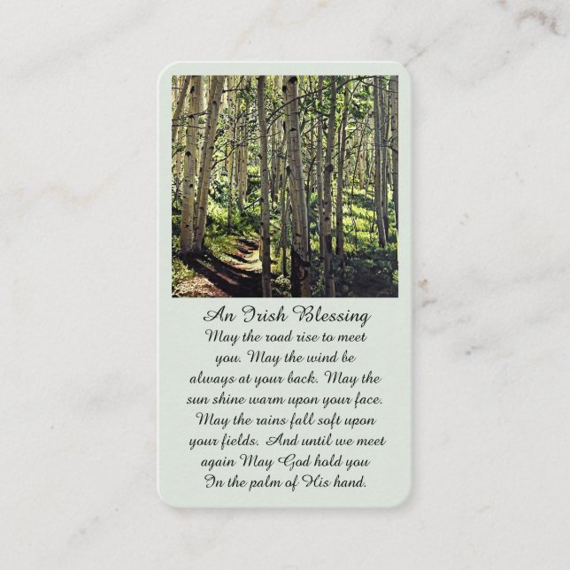 Tarjeta De Visita Memorial Celebration of Life Picture Card (Anverso)