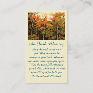 Tarjeta De Visita Memorial Celebration of Life Picture Card