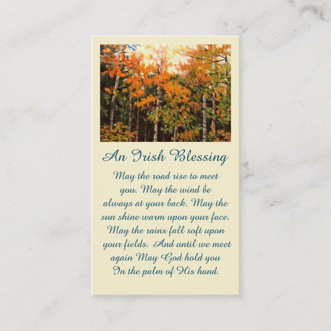 Tarjeta De Visita Memorial Celebration of Life Picture Card (Anverso)