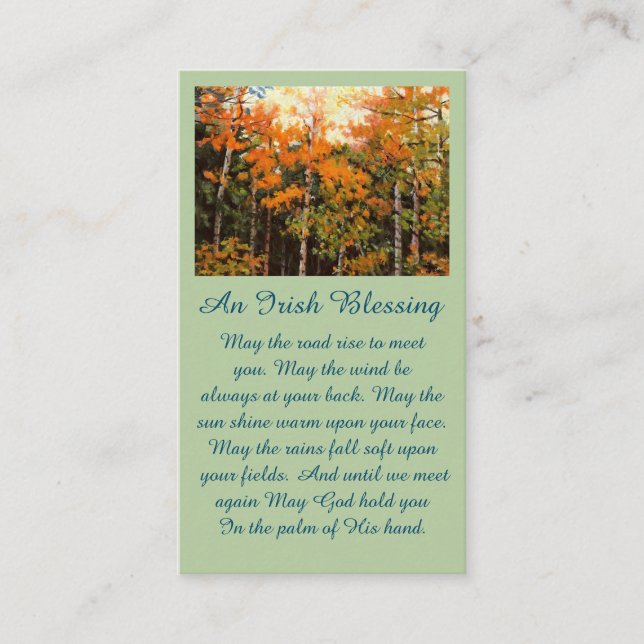 Tarjeta De Visita Memorial Celebration of Life Picture Card (Anverso)