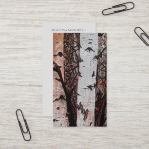 Tarjeta De Visita Memorial Celebration of Life Picture Card