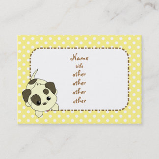 Tarjeta De Visita Mendigar cachorro