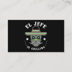 Tarjeta De Visita Mens El Jefe Está Paralizando Funeraria Mexicana