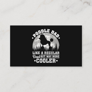 Tarjeta De Visita Mens Poodle Dad Like A Regular Dad Funny Poodle Do