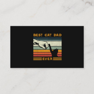 Tarjeta De Visita Mens Vintage El Mejor Padre Gato Que Nunca Gane Ga