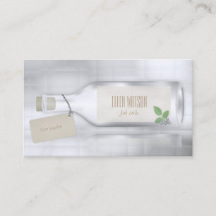 Tarjeta De Visita Mensaje en una botella