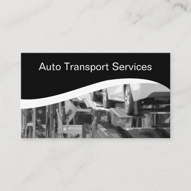 Tarjeta De Visita Mensajero automotriz del transporte (Anverso)