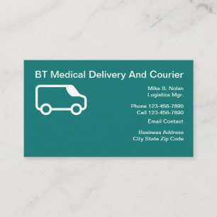 Tarjeta De Visita Mensajero médico de la entrega