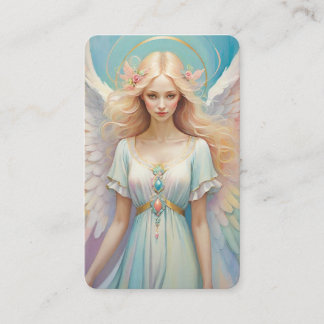 Tarjeta De Visita Mensajes de cartas de oráculo de ángel en blanco
