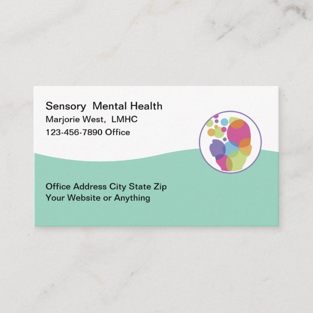 Tarjeta De Visita Mental Health Licensed Mental Health Counselor (Anverso)
