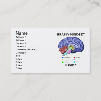Tarjeta De Visita Mentalidad Brainy Inside (Cerebro anatómico)