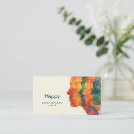 Tarjeta De Visita Mente holística de bienestar, cuerpo, terapeuta es