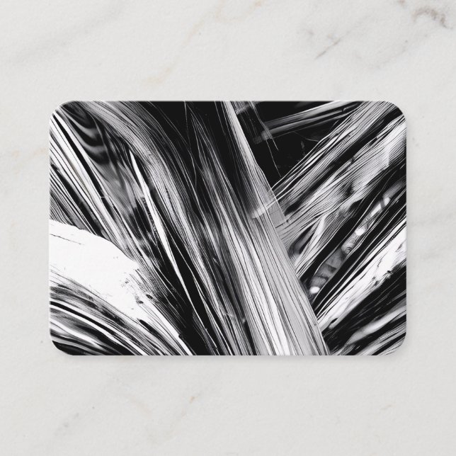 Tarjeta De Visita Mente monocroma: arte blanco y negro (Anverso)