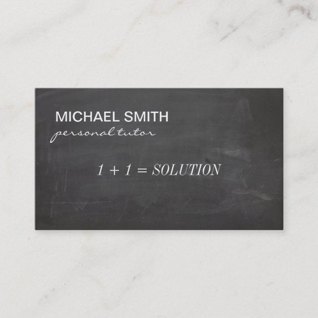 Tarjeta De Visita Mentor / Educador / Consultor (Anverso)